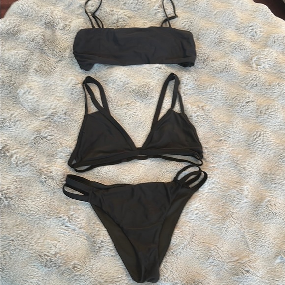 Ramy Brook Other - Ramy Brook Women's Black Bikini 3-piece set